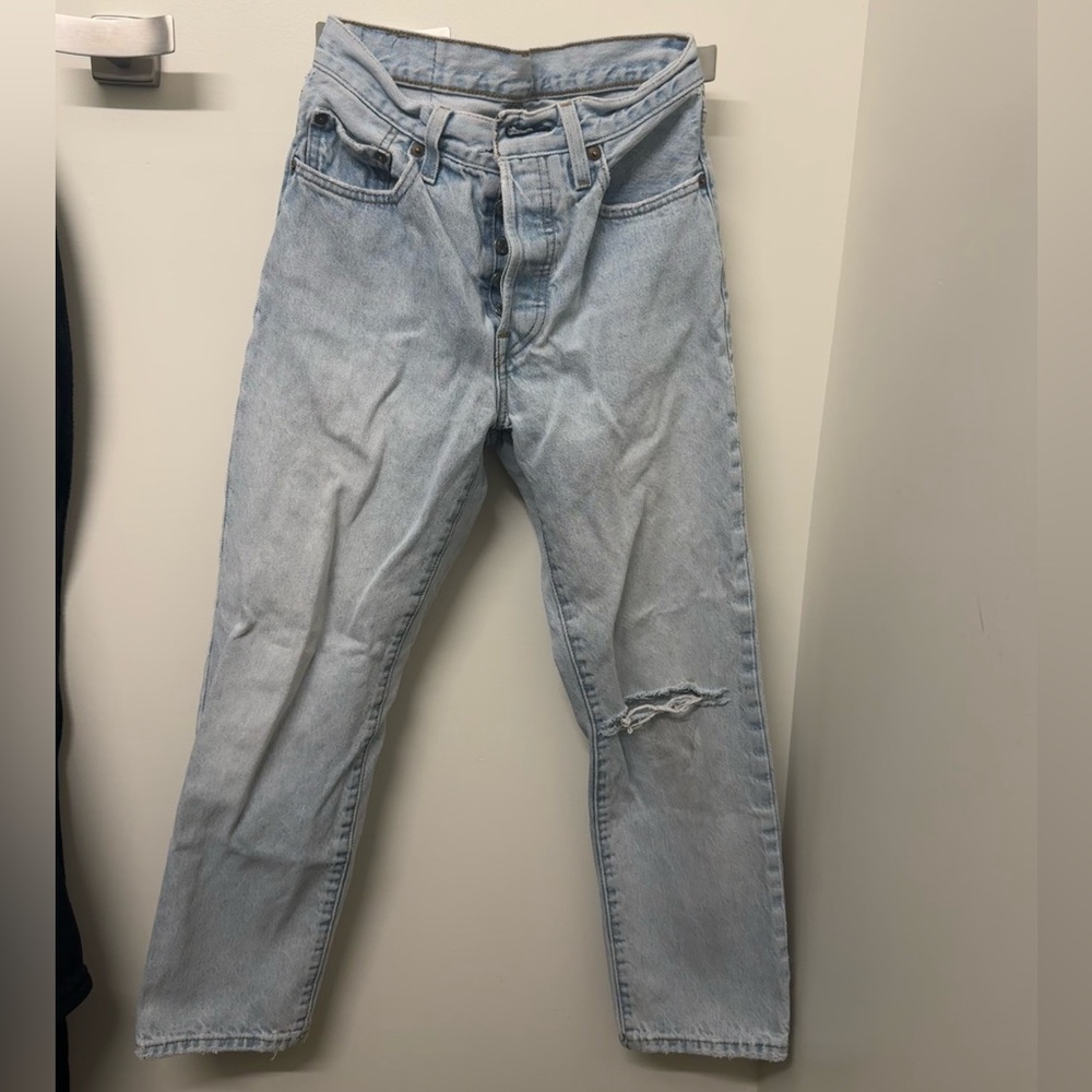 Levi's Light Blue Straight Leg Jeans